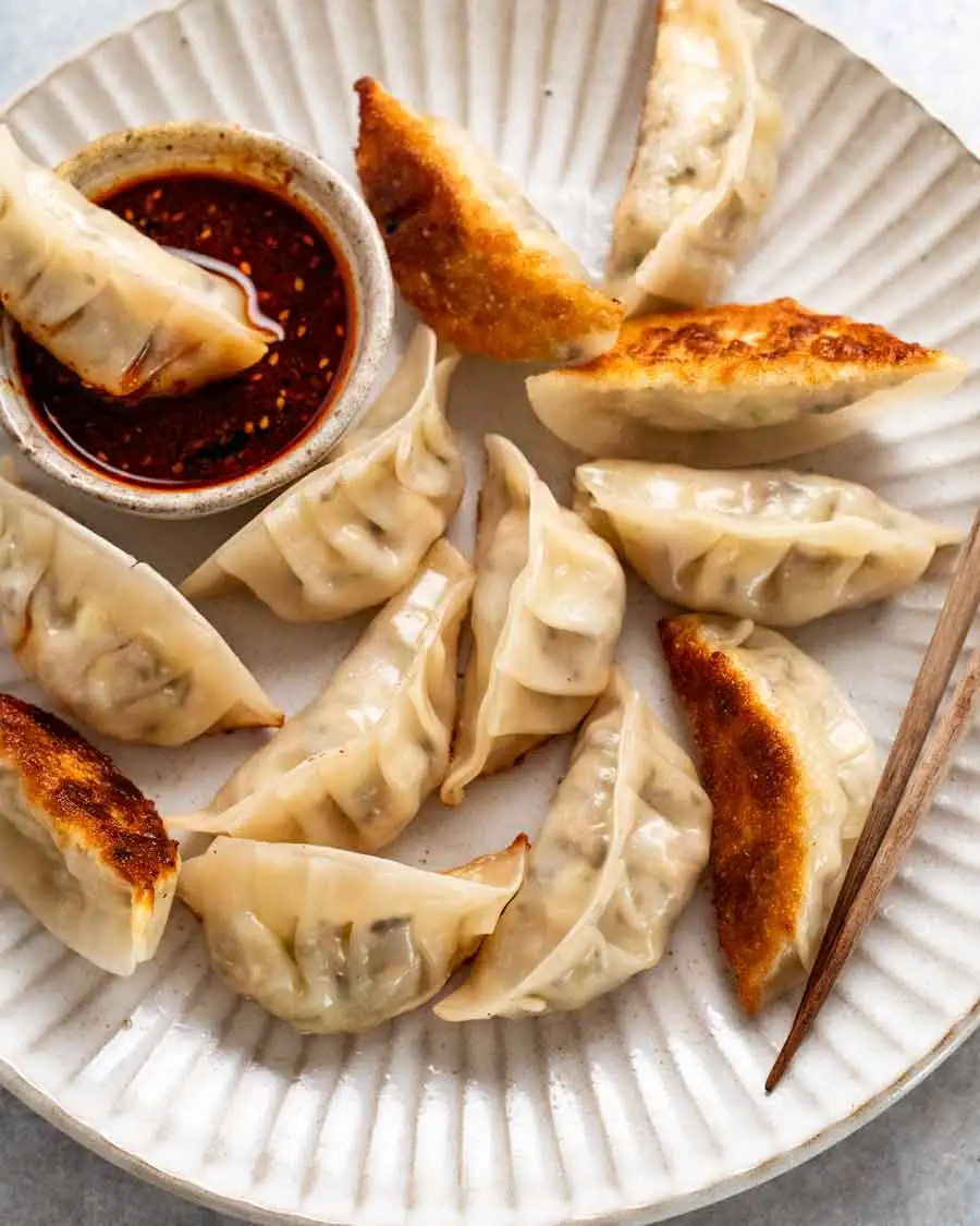 Homemade Vegetarian Dumplings at Five Spice Kitchen Calgary